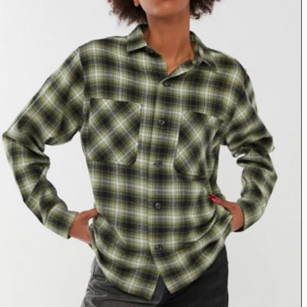 Urban Outfitters Green Plaid Flannel